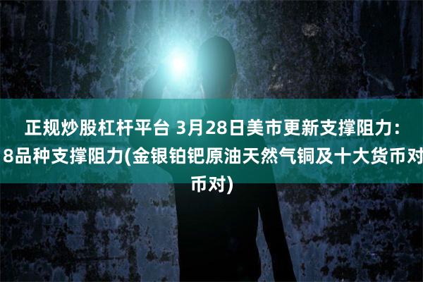 正规炒股杠杆平台 3月28日美市更新支撑阻力：18品种支撑阻力(金银铂钯原油天然气铜及十大货币对)