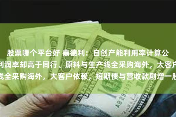 股票哪个平台好 嘉德利:自创产能利用率计算公式,研发费率低于同行利润率却高于同行、原料与生产线全采购海外,大客户依赖,短期债与营收款剧增一股独大